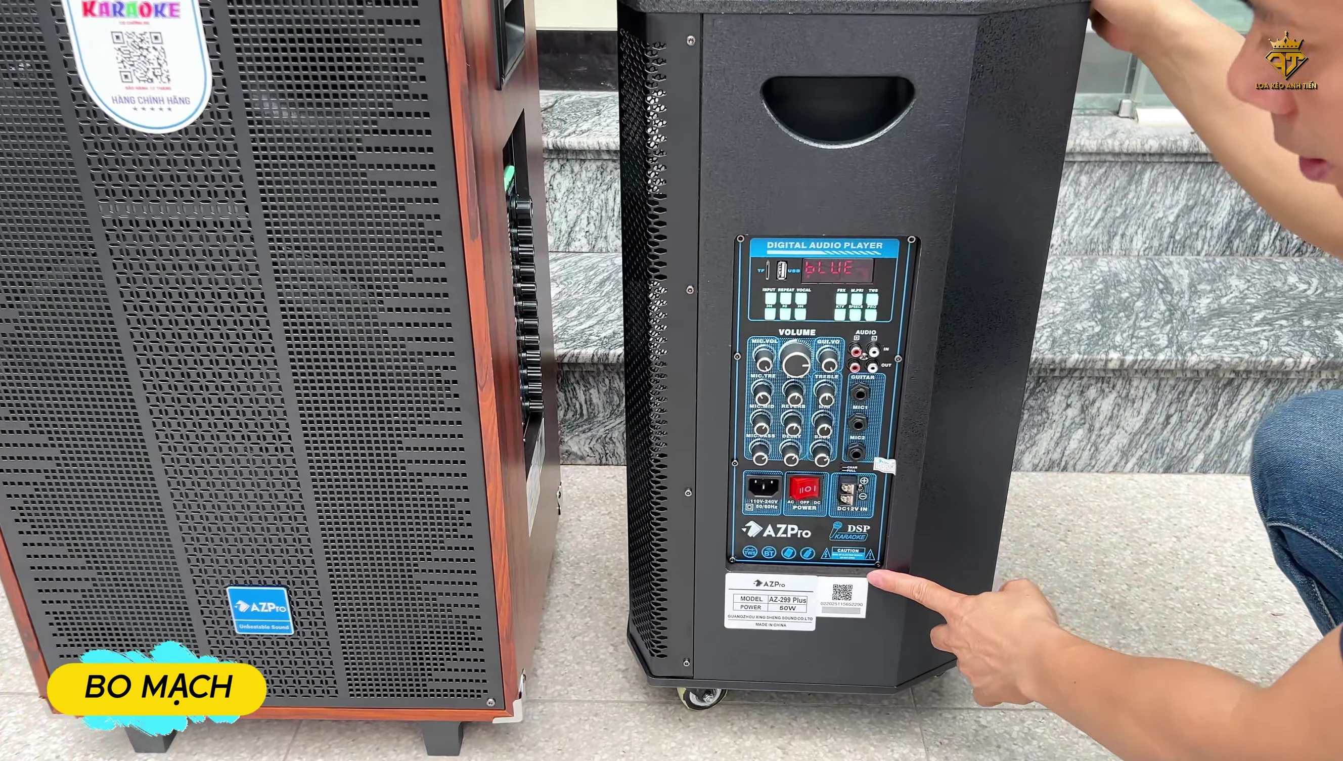 Bo mạch 12 núm chỉnh của loa AZ299 Plus