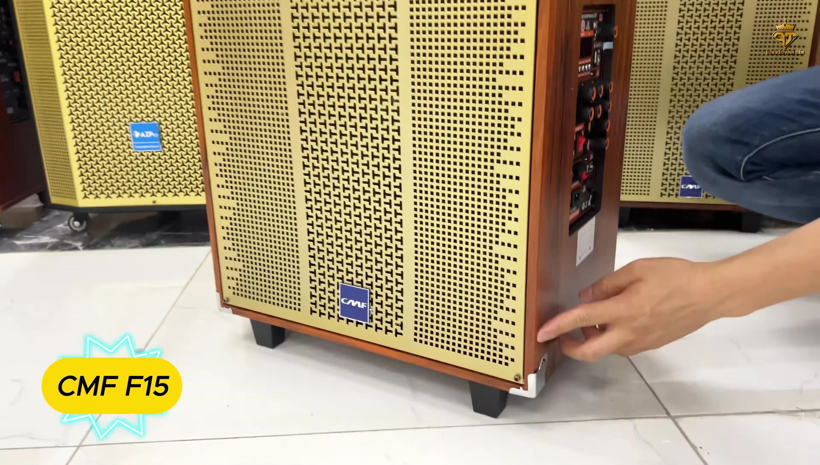 Hình ảnh chi tiết các vết móp nhỏ trên loa