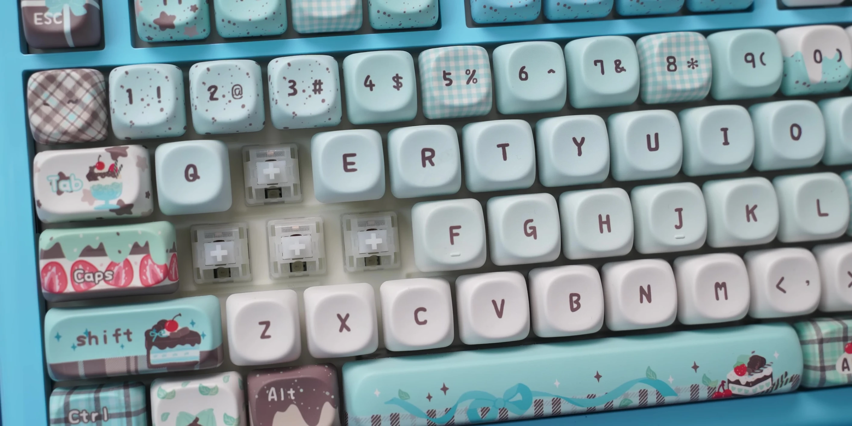 Ảnh cận cảnh switch Mochi của bàn phím